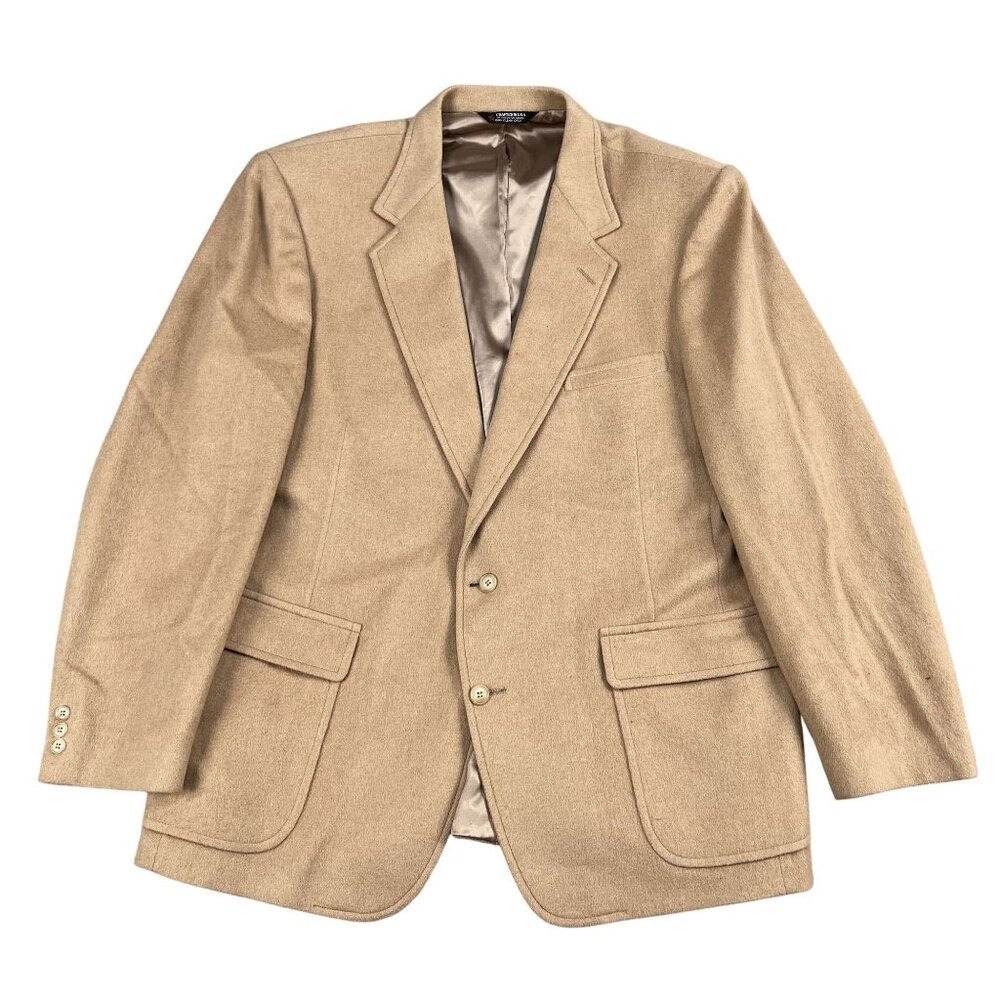 VTG Woolrich Wool Tan Two Button Blazer 46L